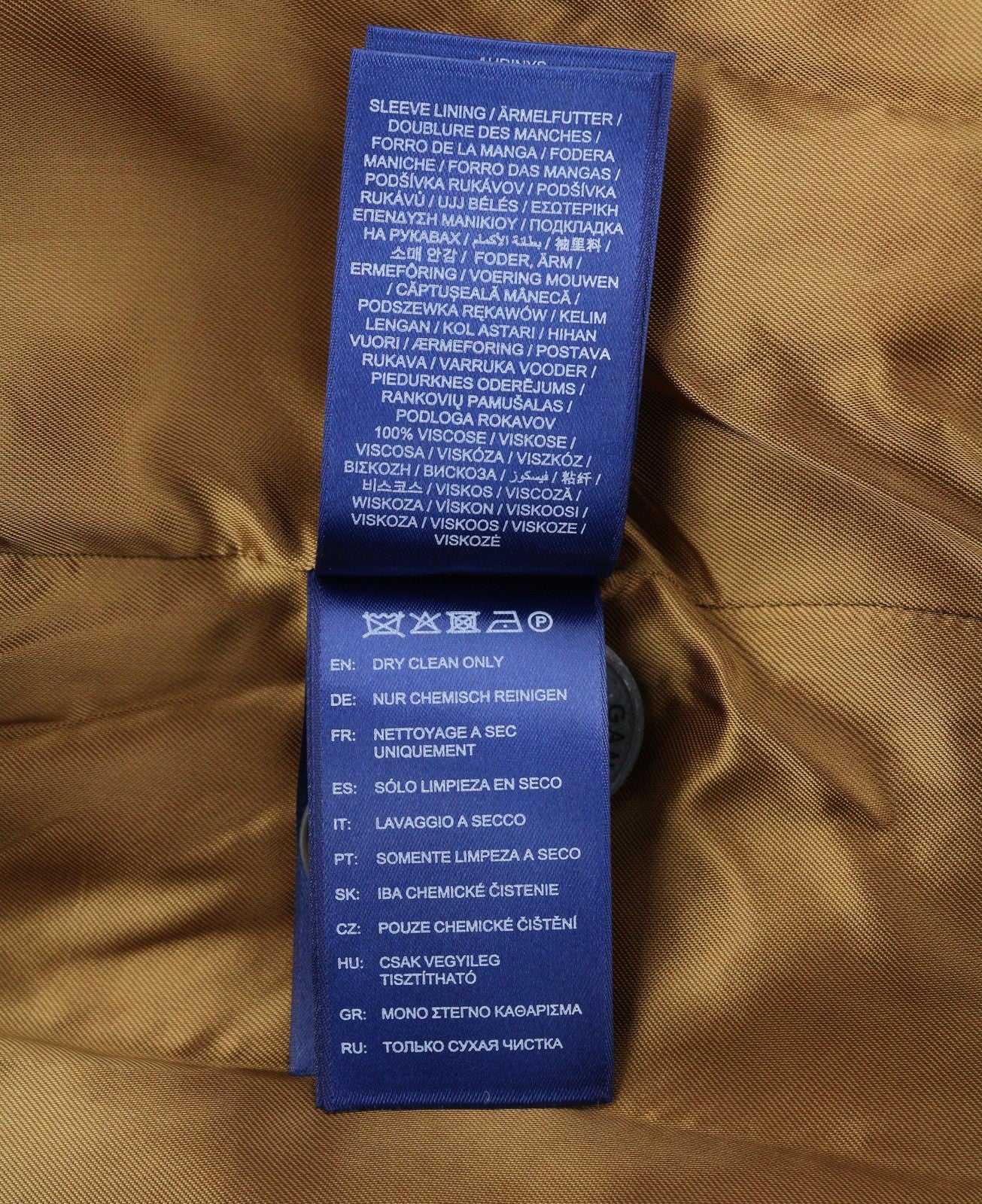 GANT Checked Overcoat Women Coat L Light Beige Melange Plaid Wool Blend RRP625