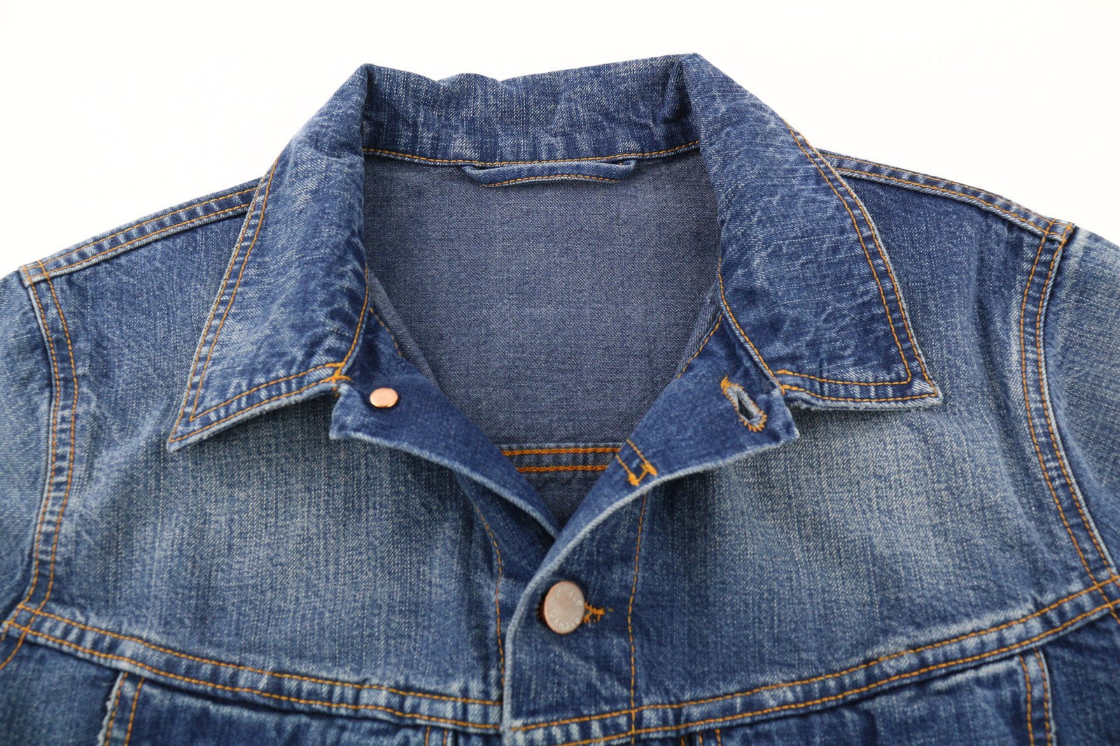 NUDIE JEANS Terry Recycle Worn In vyriška mėlyna medvilninė džinsinė striukė ilgomis rankovėmis M 