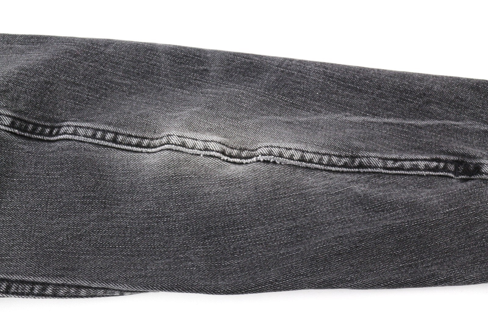 NUDIE JEANS Men's Grey Denim Jacket M Washed Cotton Stretch Collared Unlined