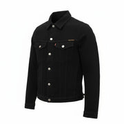 NUDIE JEANS Billy Rebel Black Men's XS Cotton Denim Unlined Jacket Casual