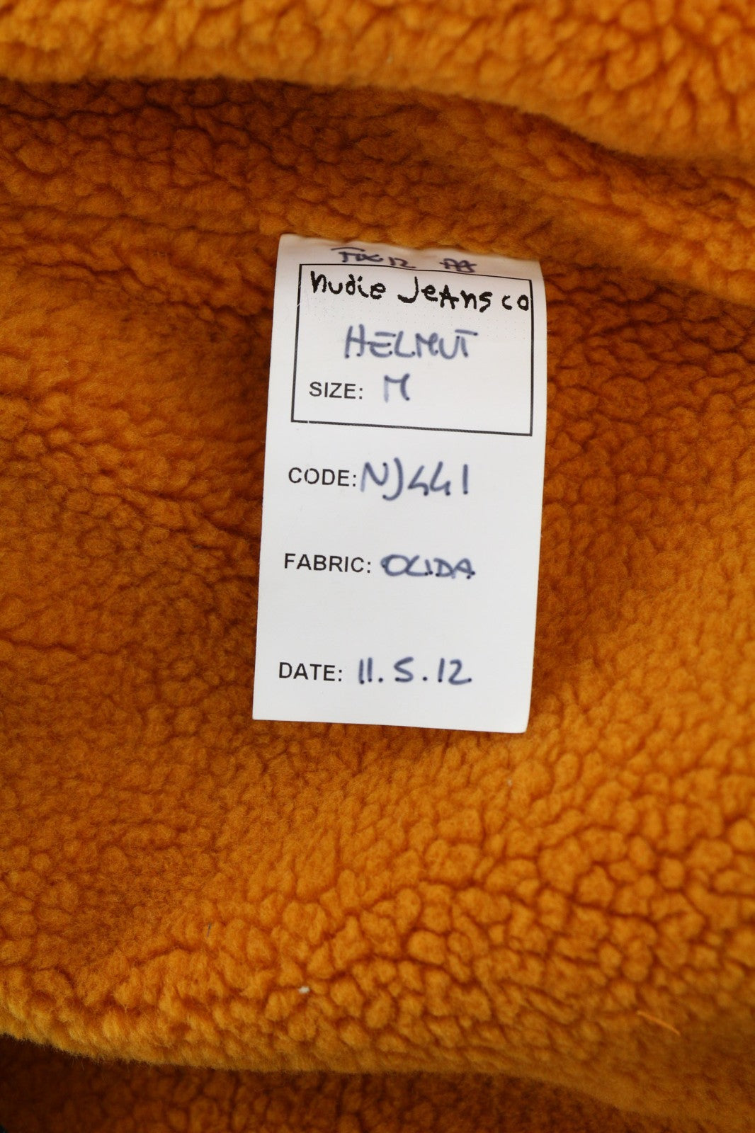 NUDIE JEANS Helmut Men's M Blue Denim Jacket Sherpa Lined Long Sleeve Classic