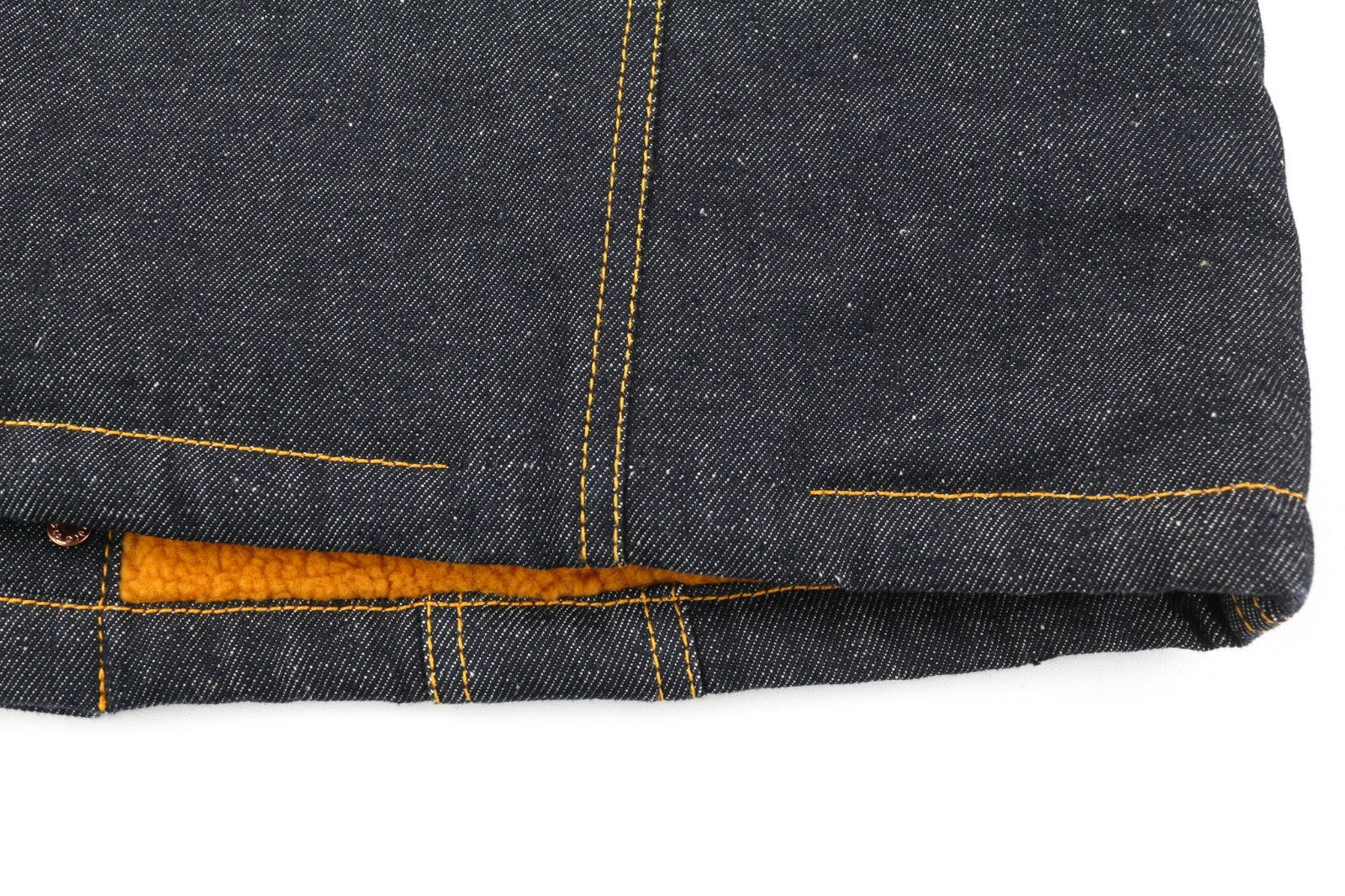 NUDIE JEANS Helmut Men's M Blue Denim Jacket Sherpa Lined Long Sleeve Classic