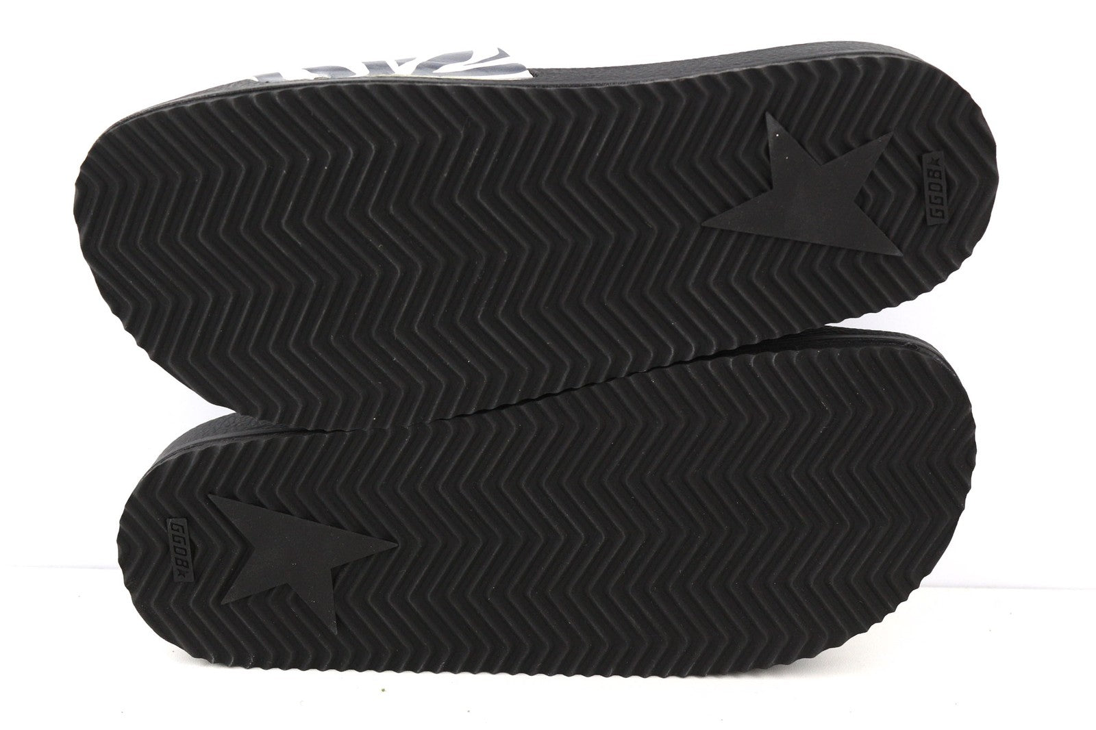 GOLDEN GOOSE Poolstar Women's EU39 Black Zebra Slip-On Summer Pool Slippers