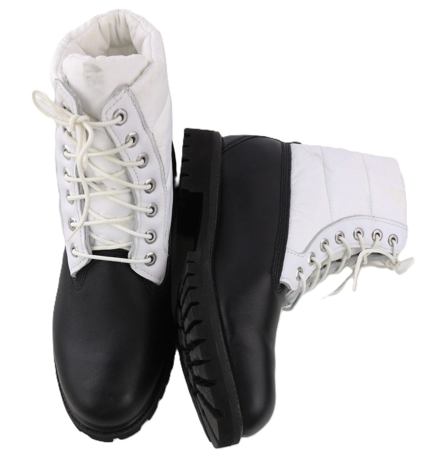 TIMBERLAND A2BY4-A4040 Men's EU43.5/44 Black White Leather Laced High-Top