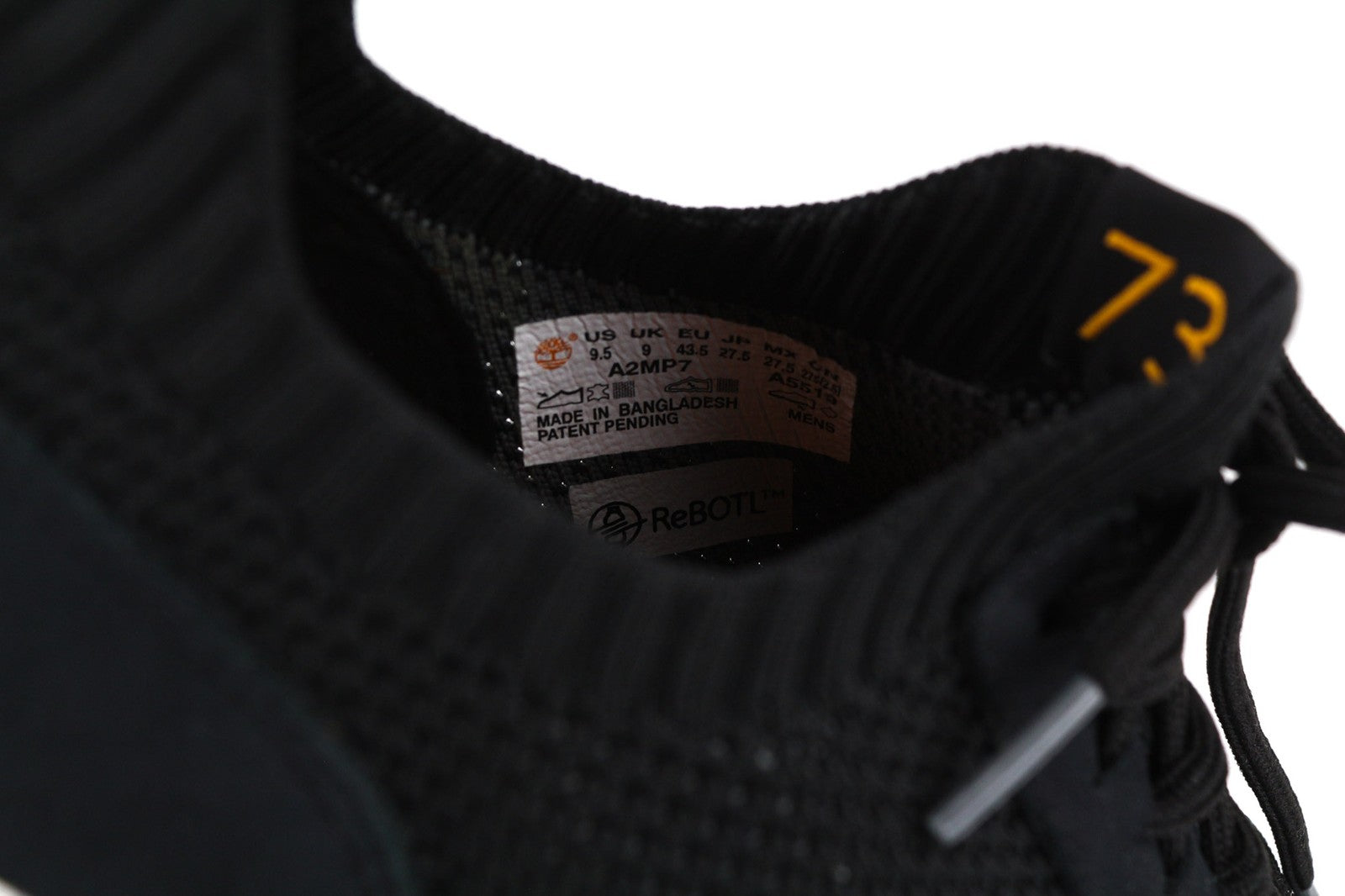 TIMBERLAND A2MP7-A5519 Men's EU43.5/44 Black Leather Textile Casual Trainers