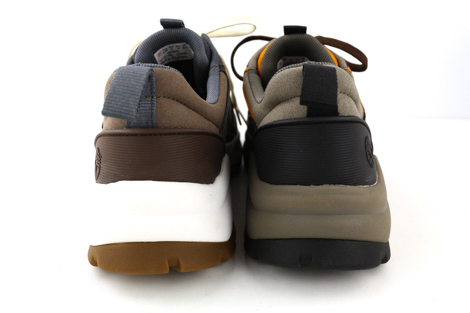 TIMBERLAND A2N9Q-A4850 Men's EU42/43 Brown Leather Low-Top Laced Logo Trainers