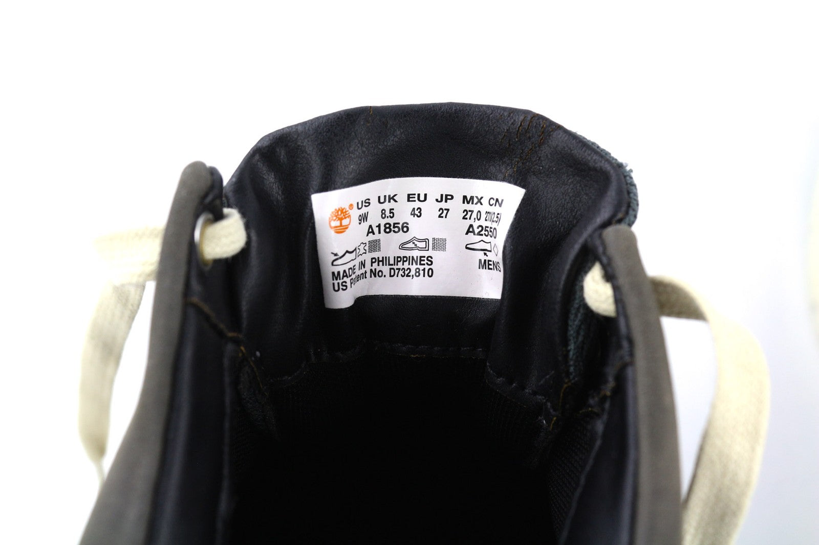 TIMBERLAND A1856-A2550 Men's EU43/44 Navy Blue Leather Low-Top Laced Shoes