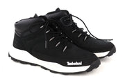 TIMBERLAND A4254-A5046 Boys' EU37/38 Black Leather High-Top Sneaker Shoes