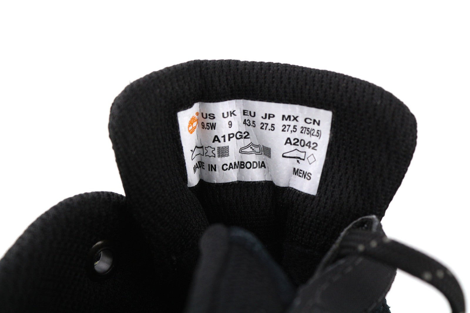 TIMBERLAND A1PG2-A6042 Men's EU43.5/44 Black Leather Waterproof Trainers