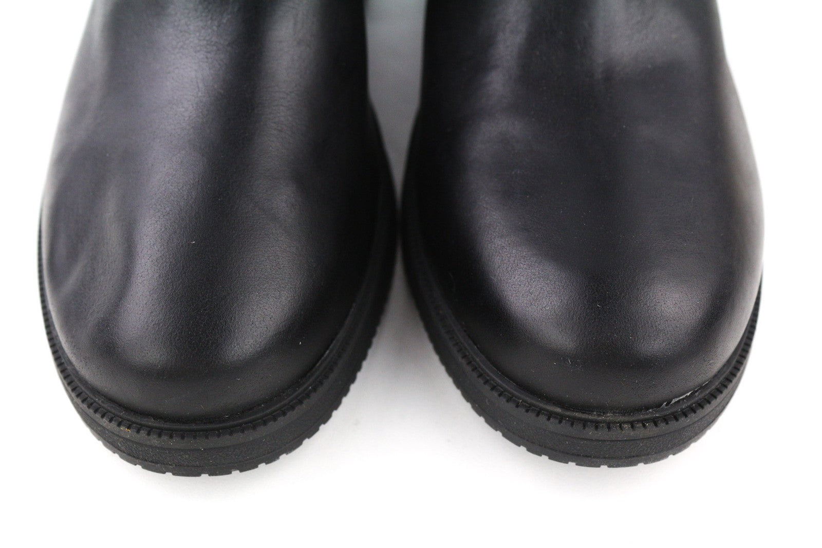 TIMBERLAND A25B1 Women's EU39/40 Black Leather Heel Boots ReBOTL Almond Toe