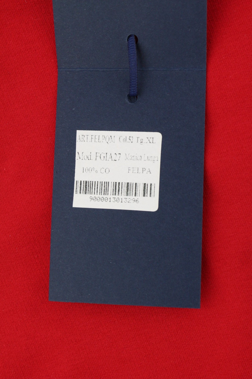 AQUASCUTUM FGIA27 vyriškas XL dydžio raudonas džemperis su apvalia kaklu ir ilgomis rankovėmis bei logotipu 