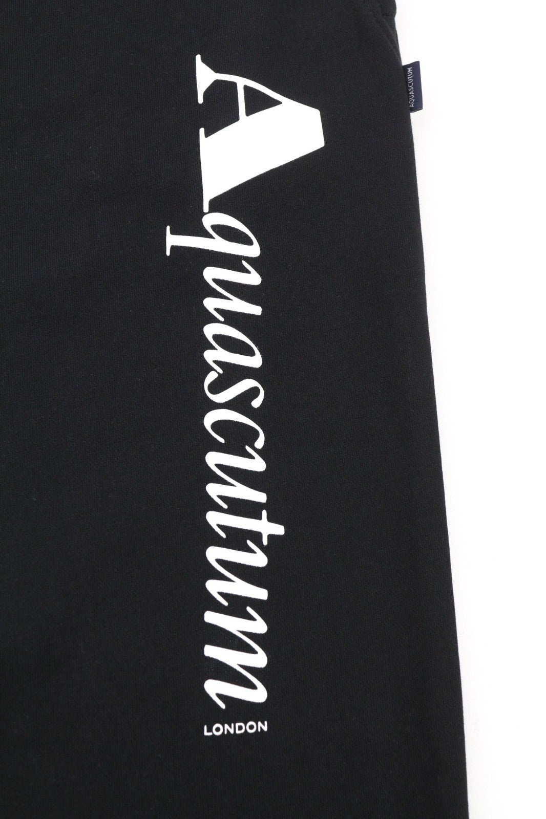 AQUASCUTUM FPIA38 Men's M Black Drawstring Sweatpants All Seasons Logo