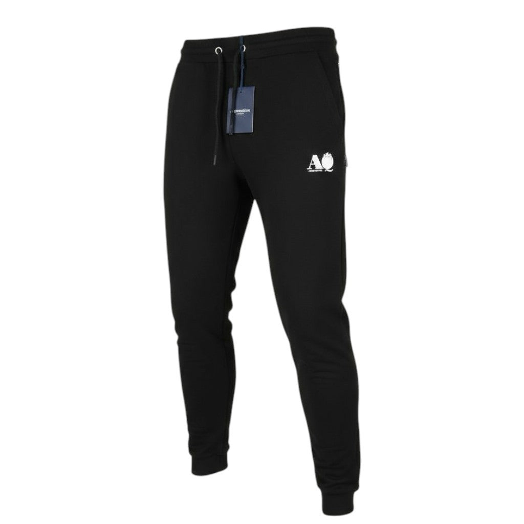 AQUASCUTUM PAAI03 Men's XL Black Sweatpants Drawstring Waist All Seasons