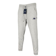 AQUASCUTUM PAAI03 Men's XL Grey Melange Logo Sweatpants Drawstring Waist