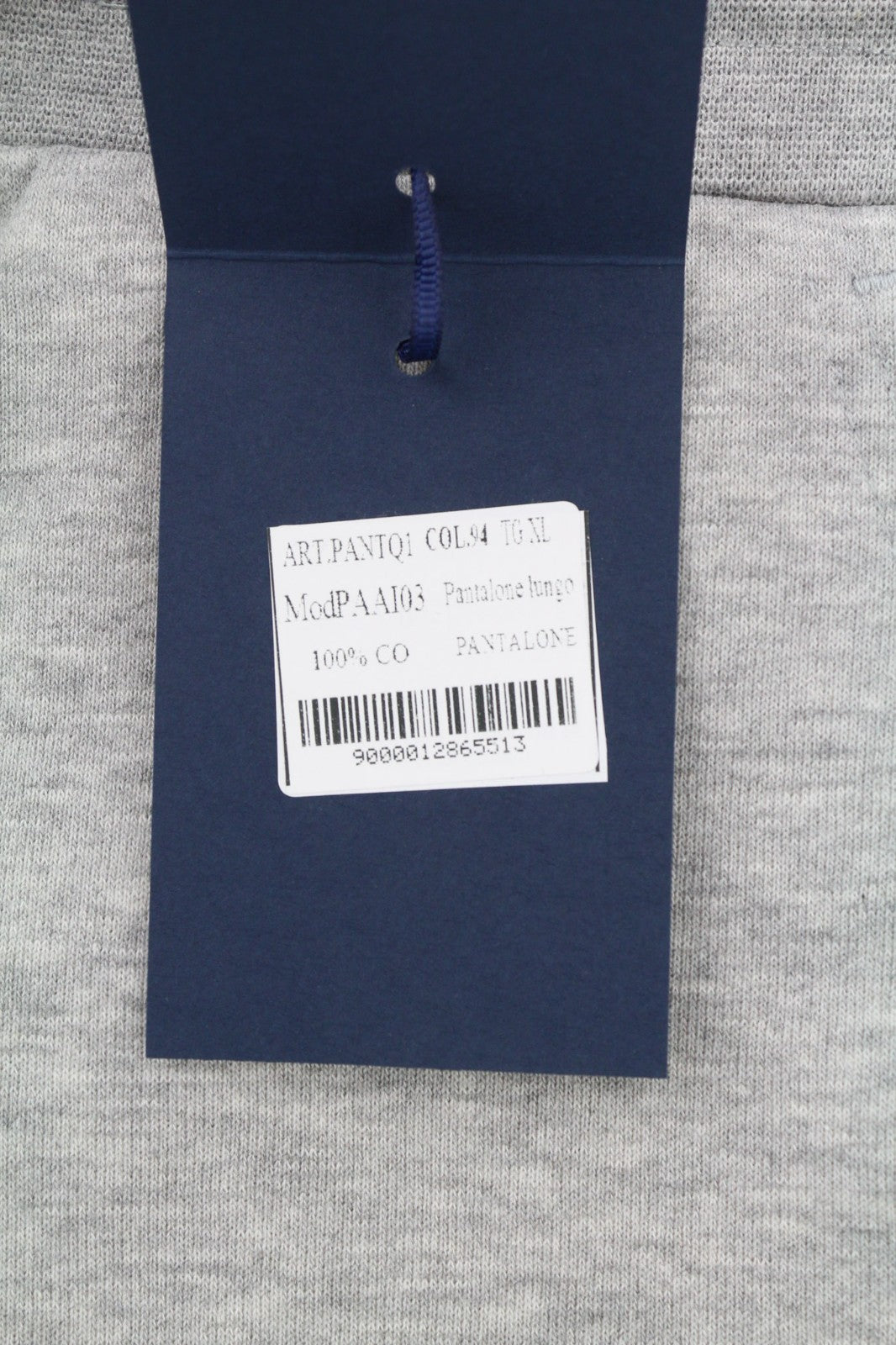 AQUASCUTUM PAAI03 Men's XL Grey Melange Logo Sweatpants Drawstring Waist