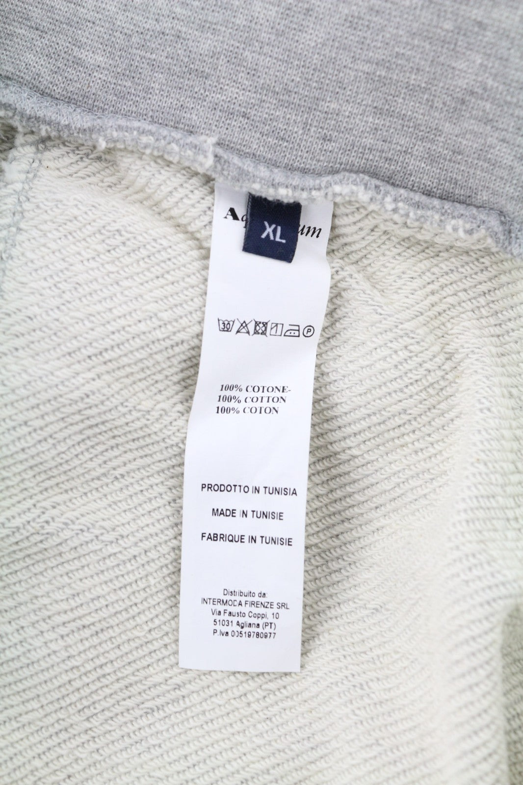AQUASCUTUM PAAI02 vyriškos XL dydžio melanžo pilkos sportinės kelnės su logotipu ir raišteliu juosmenyje 