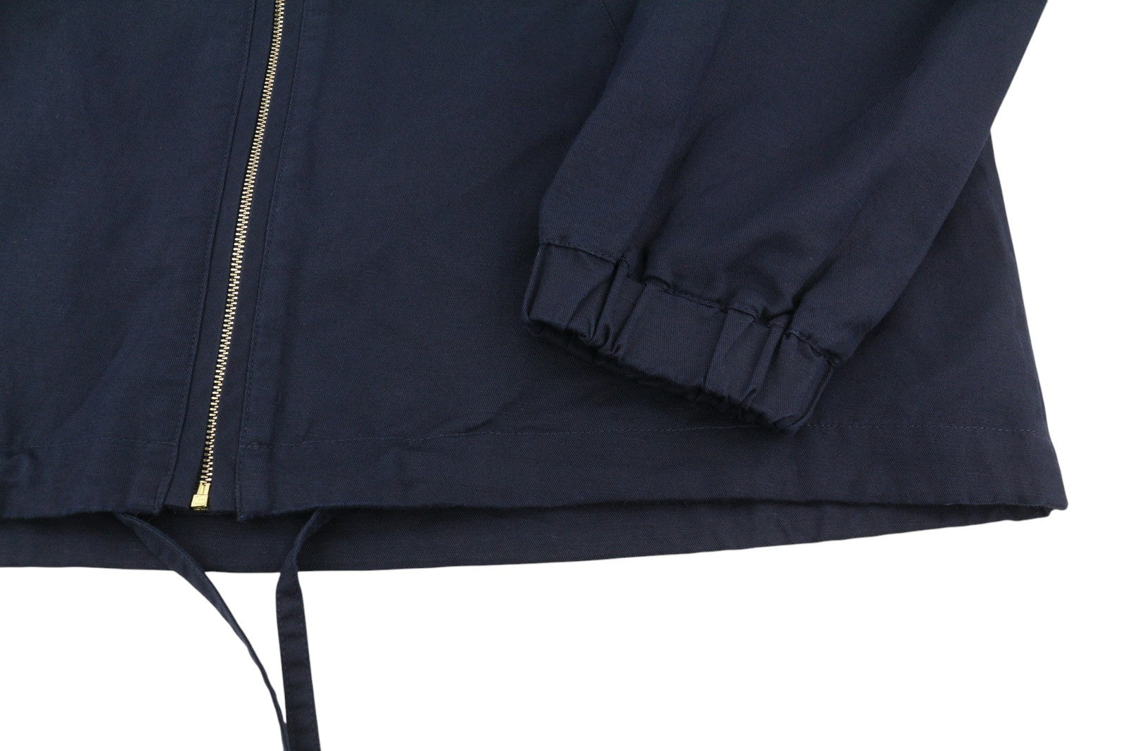 GANT Linen Blend Blouson Women Jacket L Evening Blue Zip Lightweight Bomber