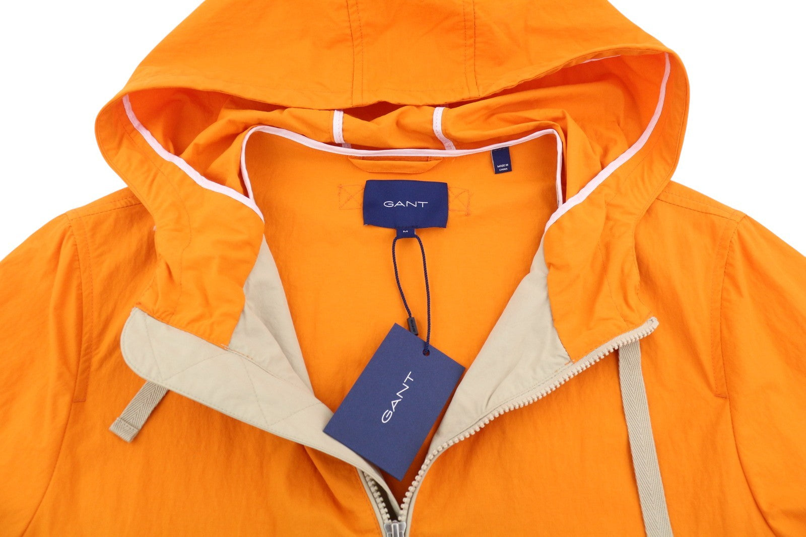 GANT spalvota striukė su gobtuvu ir užtrauktuku, lengva, M, su gobtuvu ir užtrauktuku 