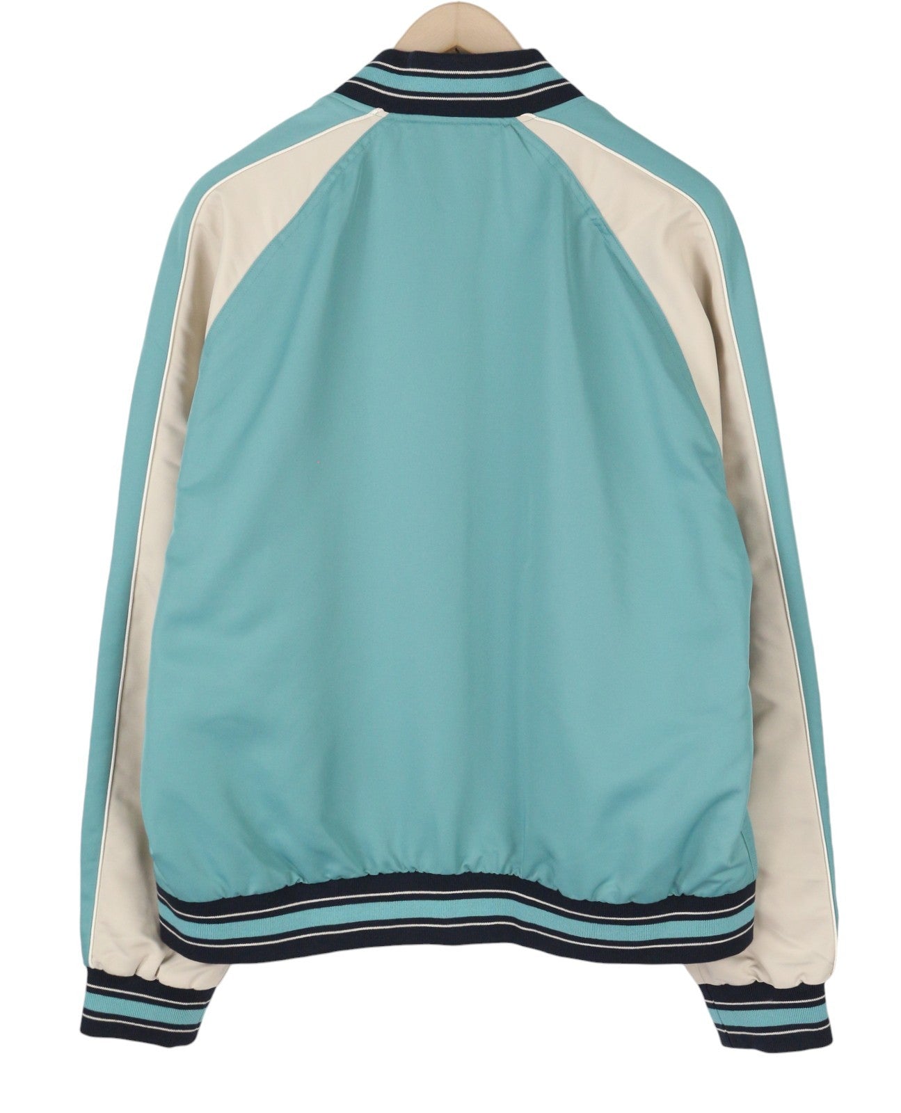 GANT „Dahlia Badge Varsity“ vyriška striukė, XL dydžio, vandens žalia, lengva bomberinė, RRP499 