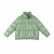 GANT Cropped Down Women Jacket XL Kalamata Green Down Filled Quilted RRP425