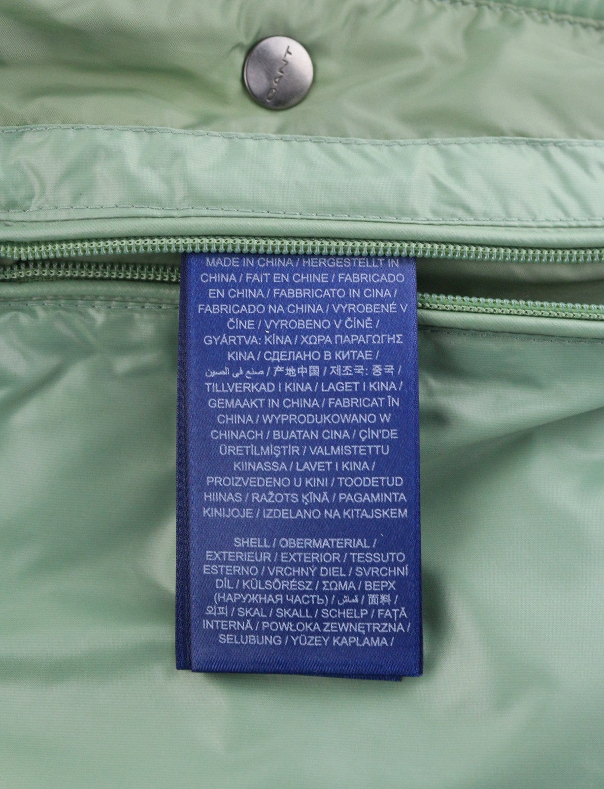 GANT Cropped Down Women Jacket XL Kalamata Green Down Filled Quilted RRP425