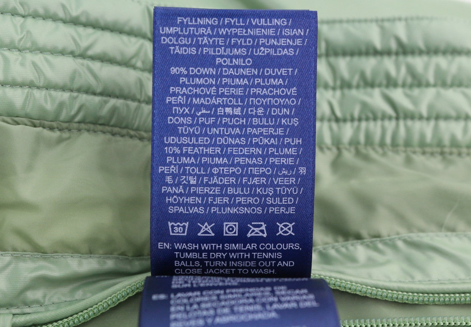 GANT Cropped Down Women Jacket XL Kalamata Green Down Filled Quilted RRP425