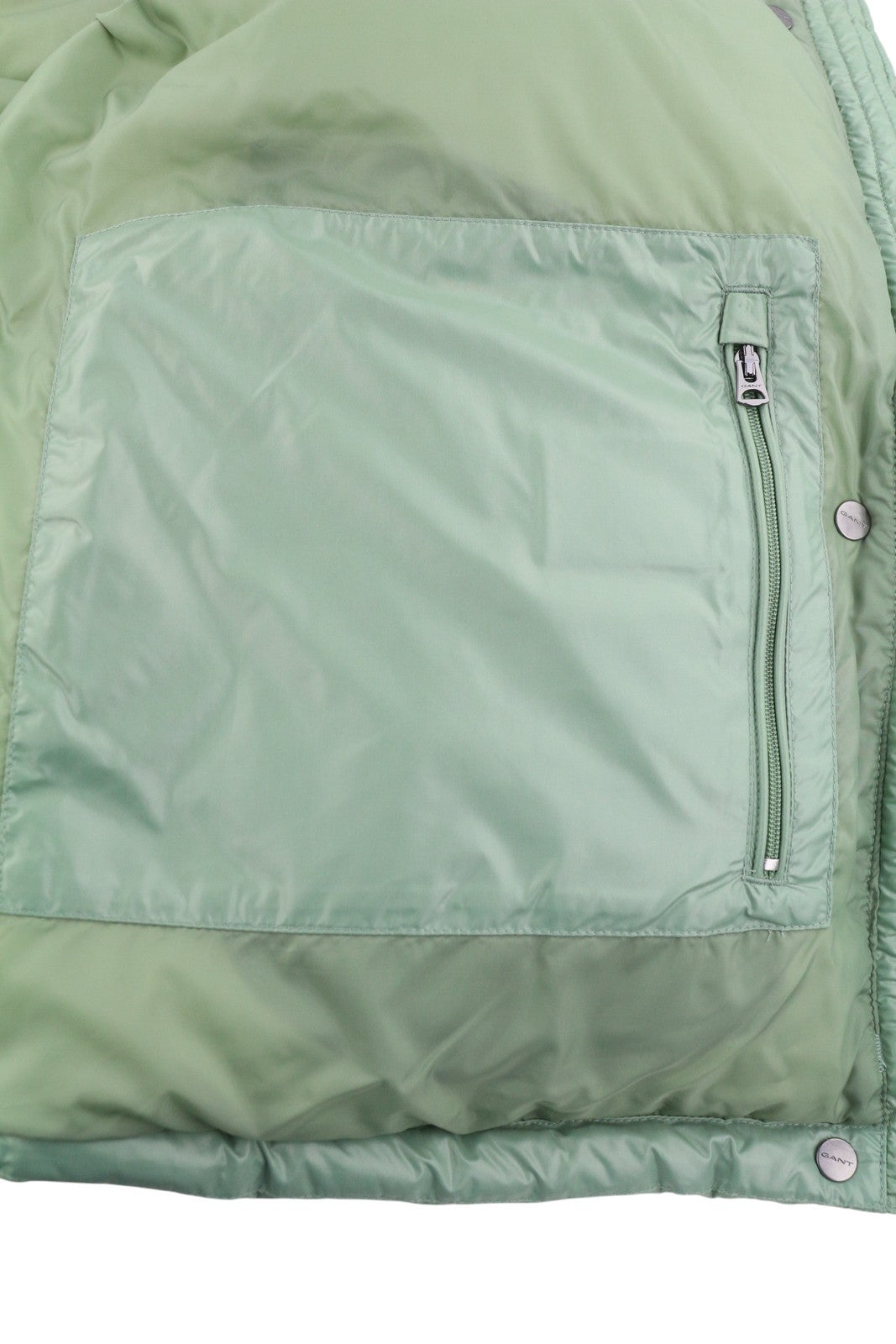 GANT Cropped Down Women Jacket XL Kalamata Green Down Filled Quilted RRP425