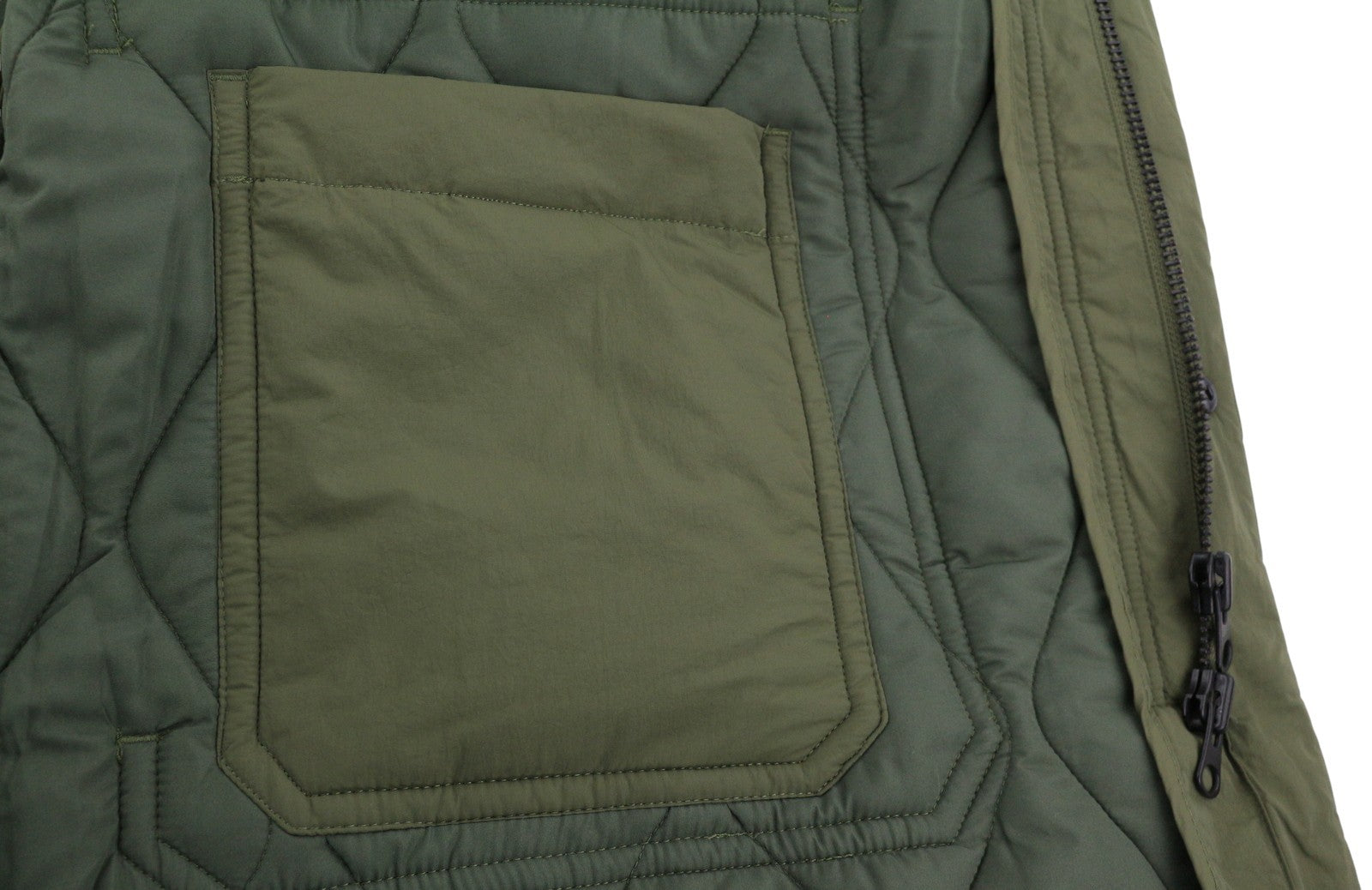 GANT Quilted Long Men Jacket XL Racing Green Hooded Padded Lined Full Zip RRP439