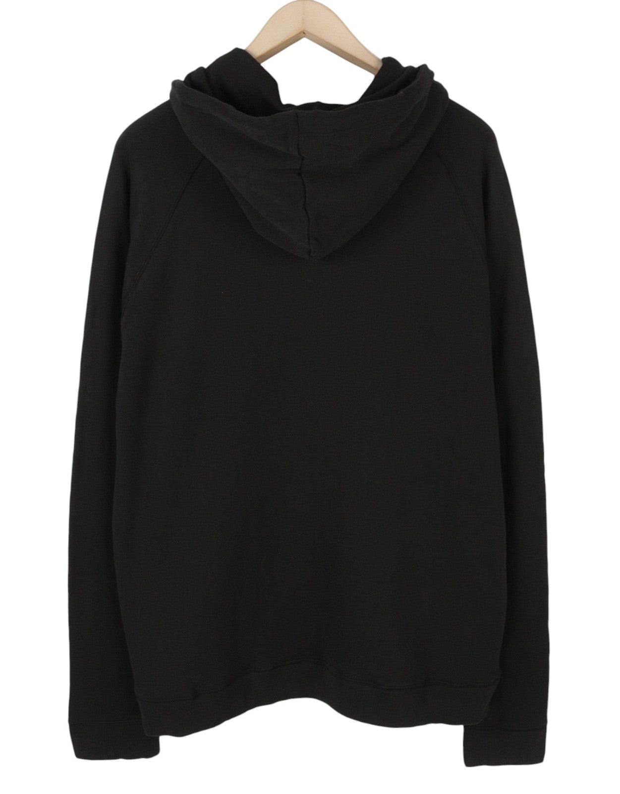 TOMMY HILFIGER Men Hoodie XL Black Oversized Kangaroo Pocket Front Logo Pullover