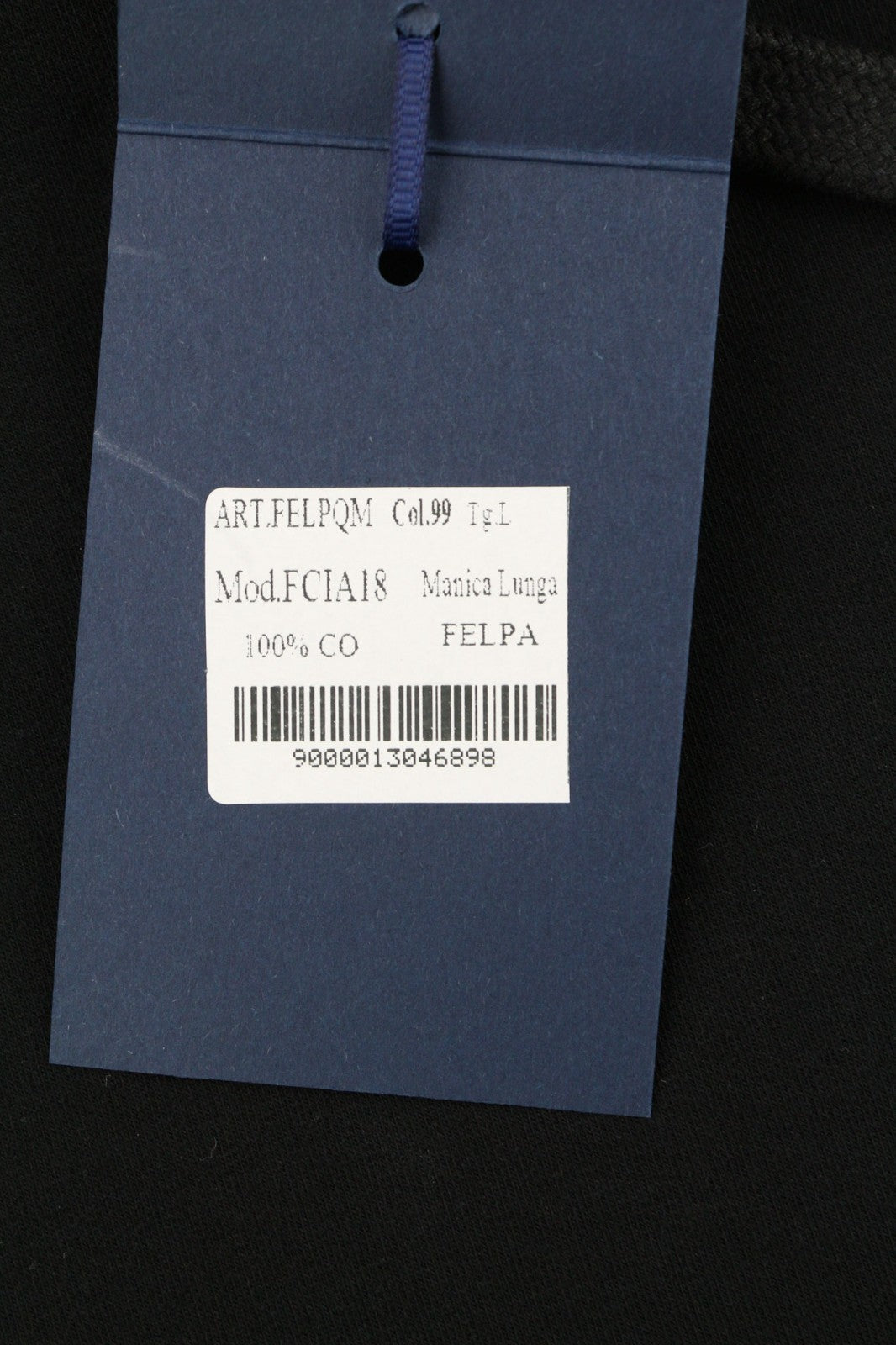 AQUASCUTUM FCIA18 Men's L Black Hoodie Pullover Straps Logo Kangaroo Pocket