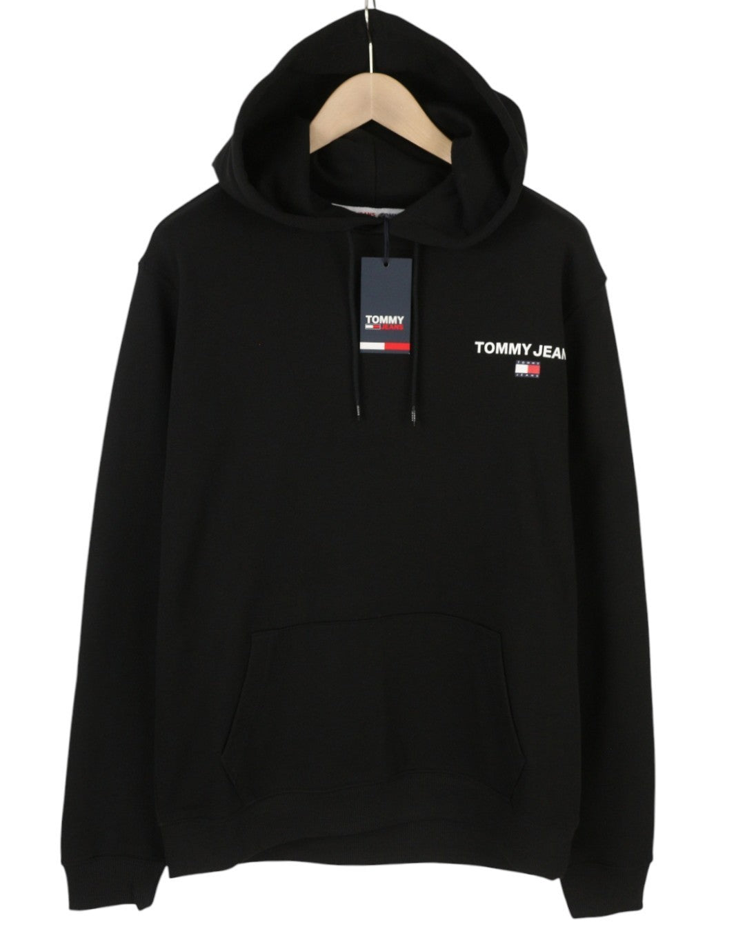 TOMMY HILFIGER Req Entry Graphi Men Hoodie XL Black Kangaroo Pocket Pullover