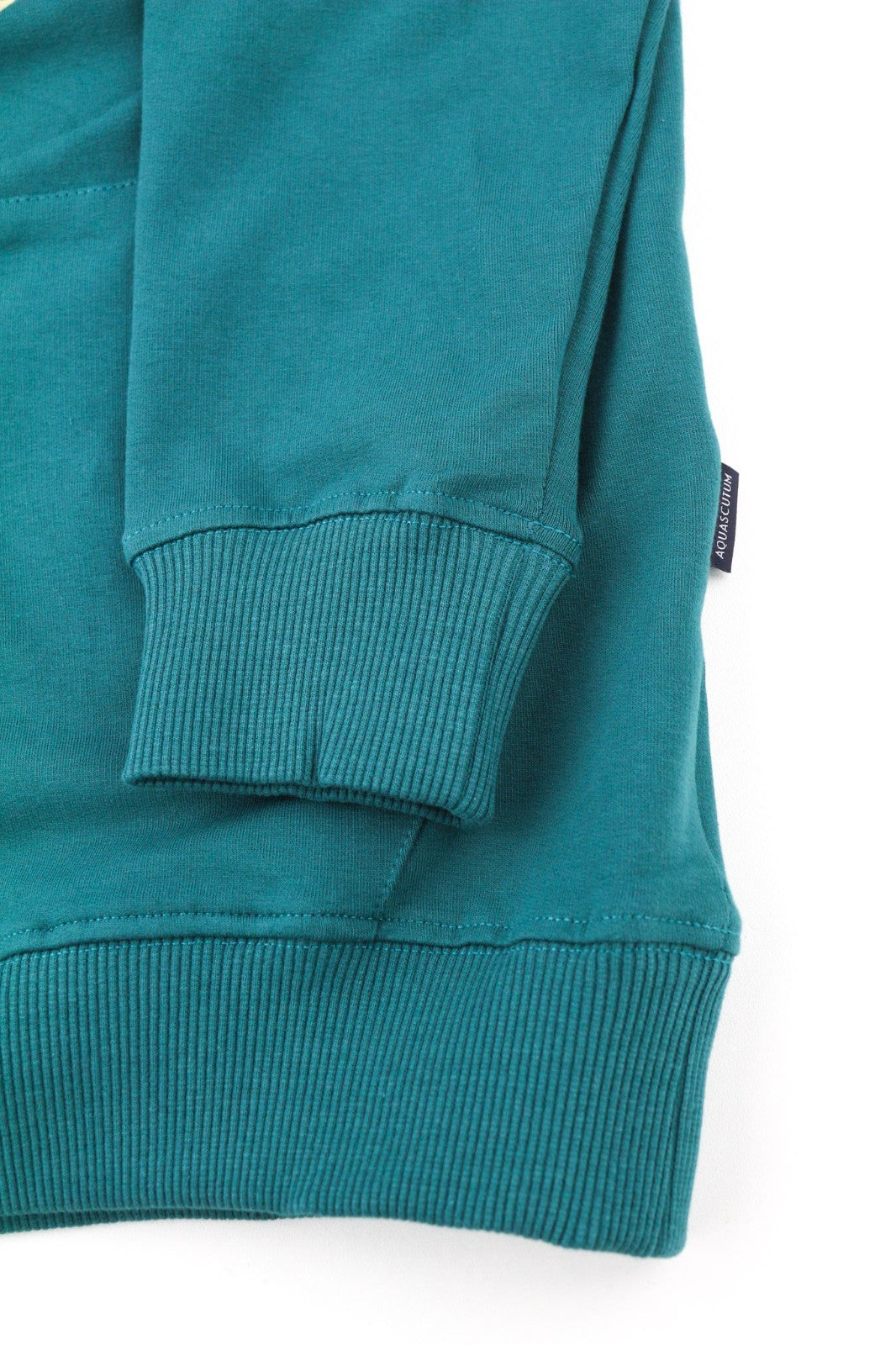 AQUASCUTUM FCIA11 vyriškas tamsiai žalias M dydžio džemperis su gobtuvu ir megztinis su kengūros logotipu 