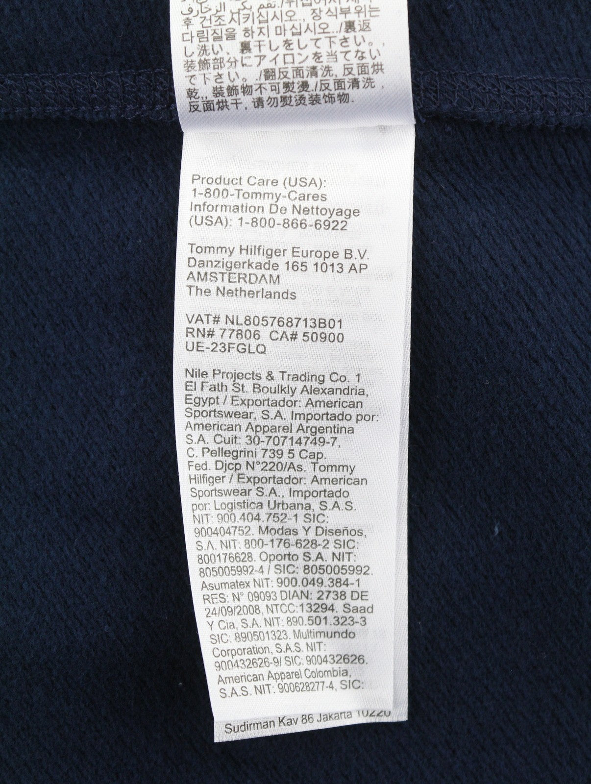 TOMMY HILFIGER RLX New Clsc vyriškas džemperis su gobtuvu XL dydžio, tamsiai mėlynas, su kengūros kišene. 