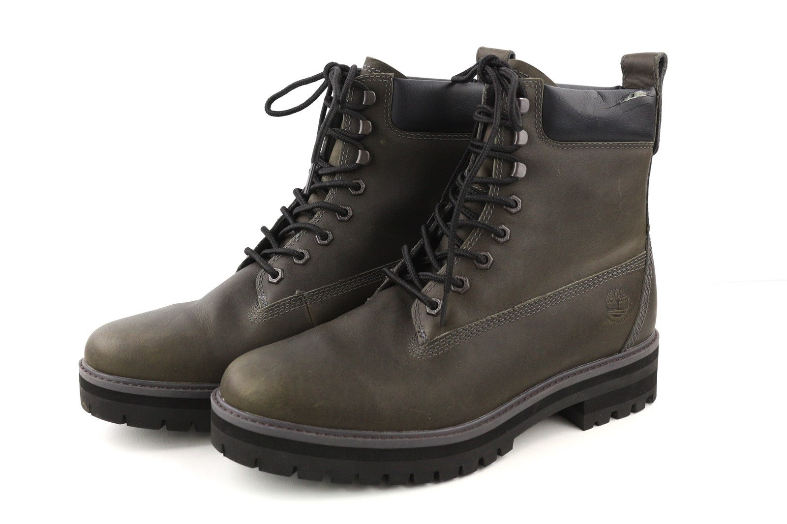 TIMBERLAND A2M2B Men's UK8.5 EU43 Grey Leather Waterproof Lace Up ReBOTL Boots