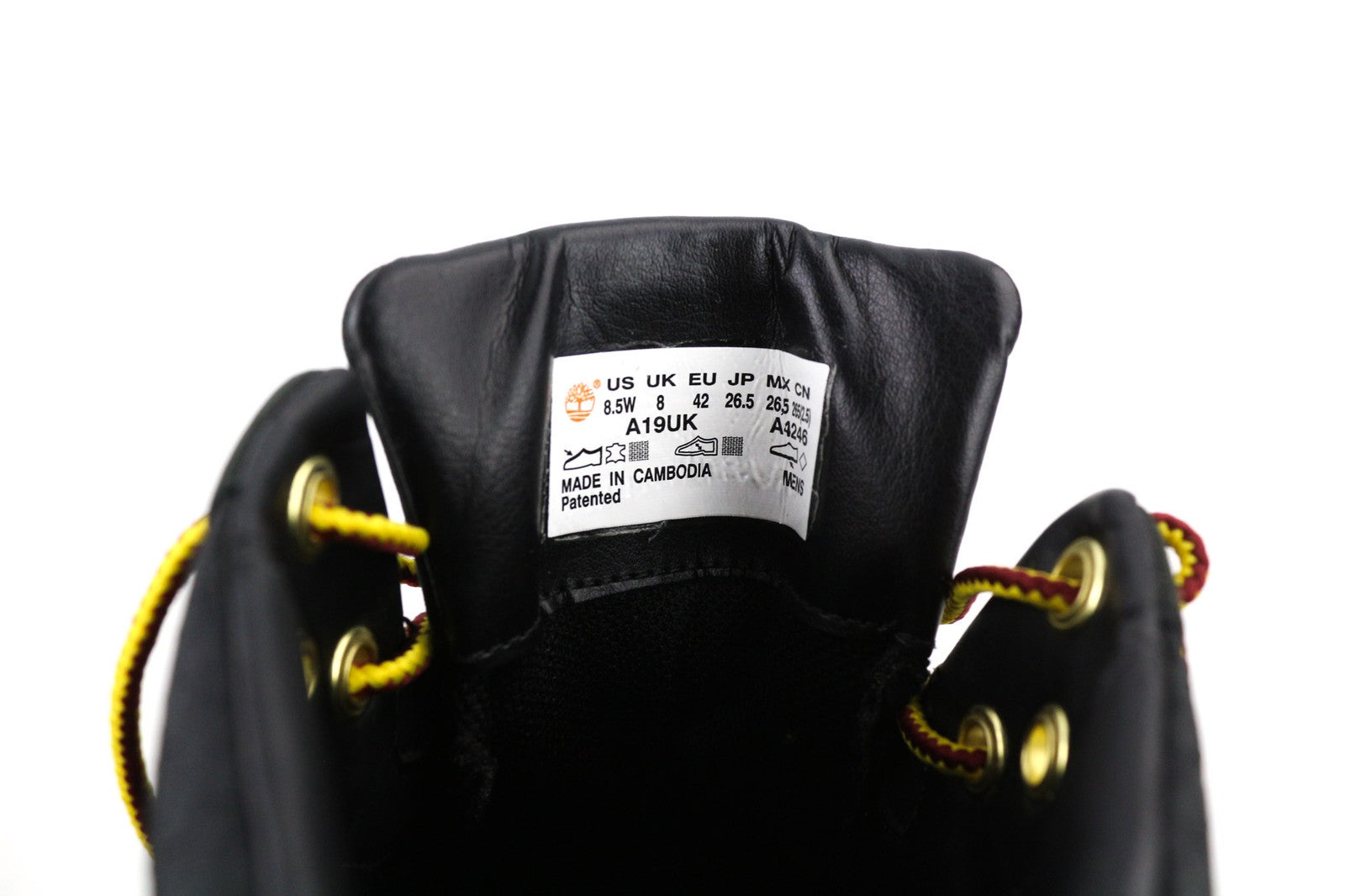 TIMBERLAND A19UK vyriški juodi odiniai „Sensorflex Comfort“ batai su logotipu, dydis UK8, EU42. 