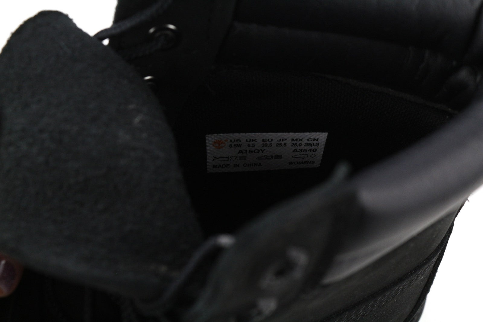 TIMBERLAND A15QY Women UK6.5 EU39.5 Black Leather Primaloft 400g Ortholite Boots