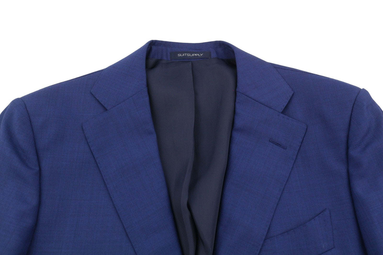 SUITSUPPLY Lazio Single Breasted Men Blazer UK36R Blue Wool Notch Lapel Button