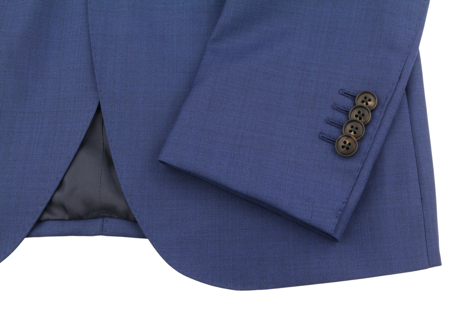 SUITSUPPLY Lazio Single Breasted Men Blazer UK36R Blue Wool Notch Lapel Button