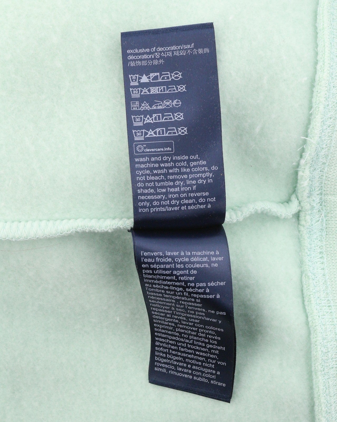 TOMMY HILFIGER Pocket Placement Men Hoodie 2XL Minty Essence Kangaroo Pullover