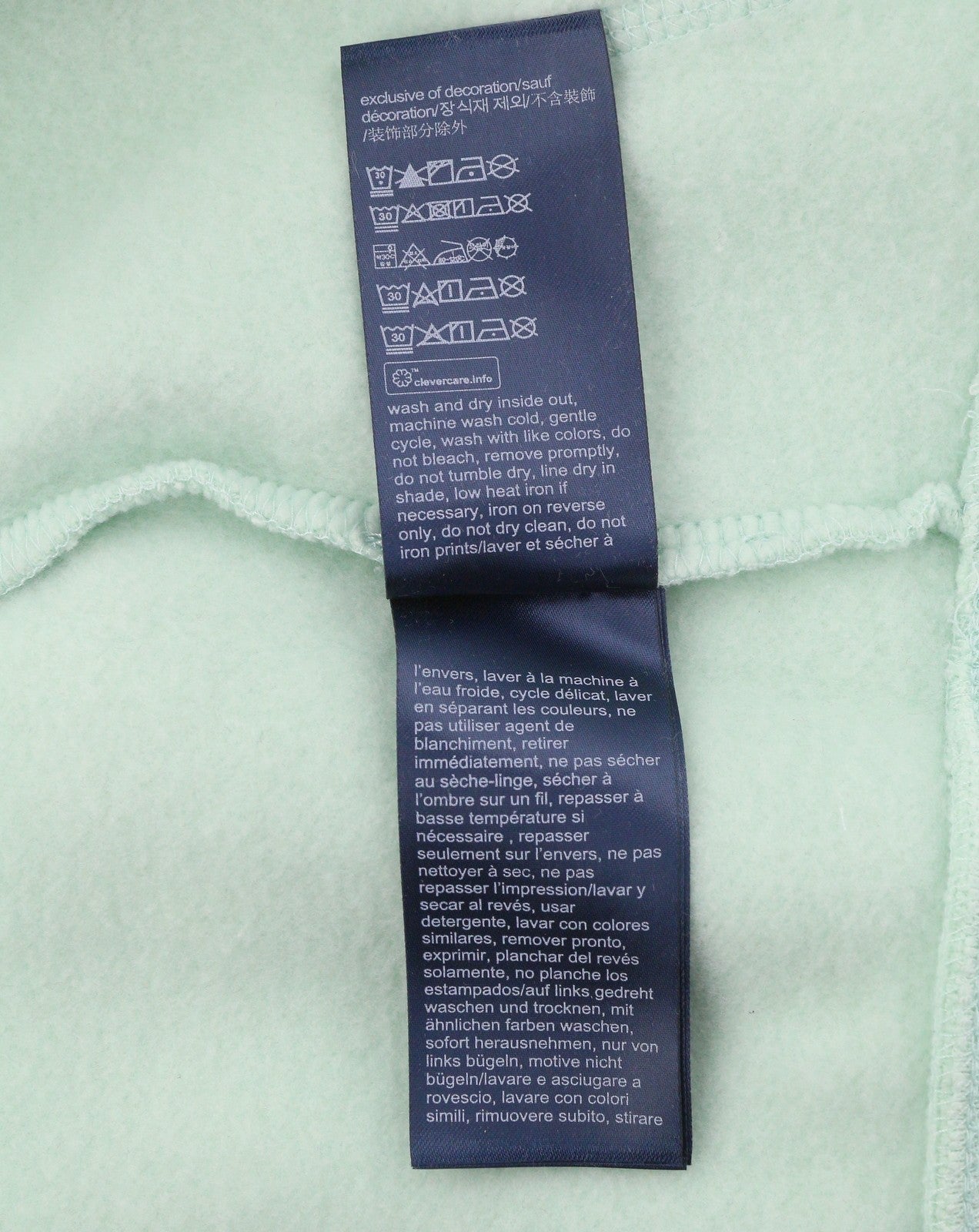 TOMMY HILFIGER Pocket Placement Men Hoodie S Minty Essence Kangaroo Pullover
