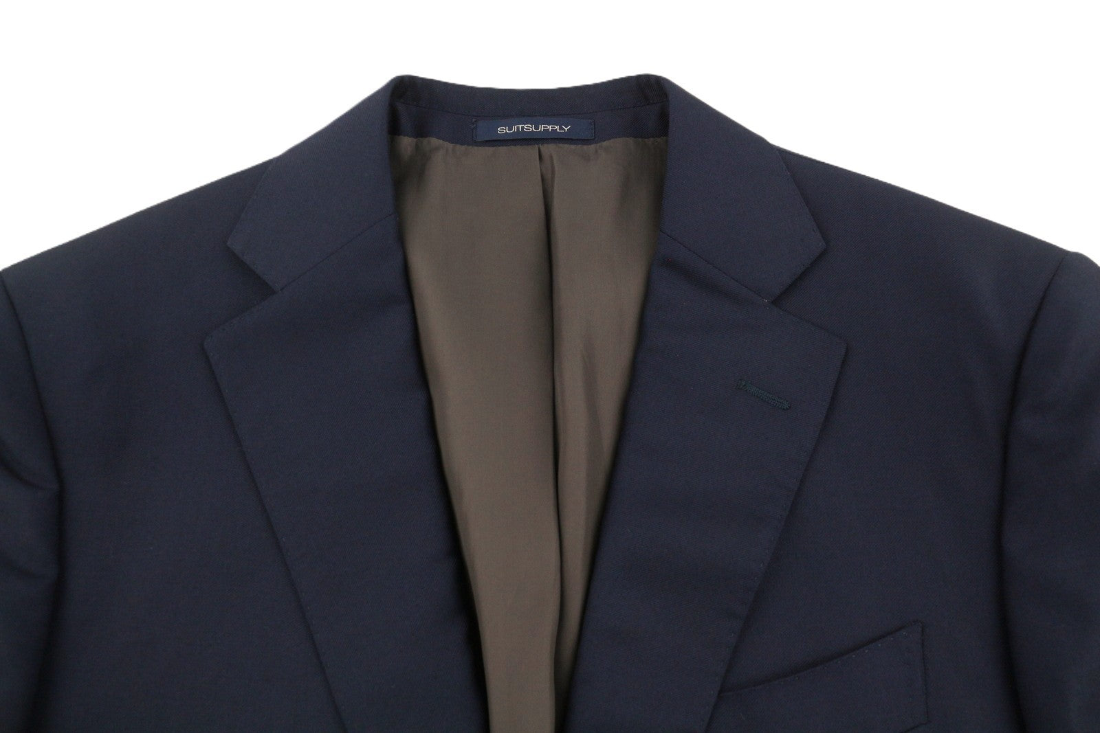 SUITSUPPLY Napoli Single Breasted Men Blazer UK38R Blue Pure Wool Notch Lapel