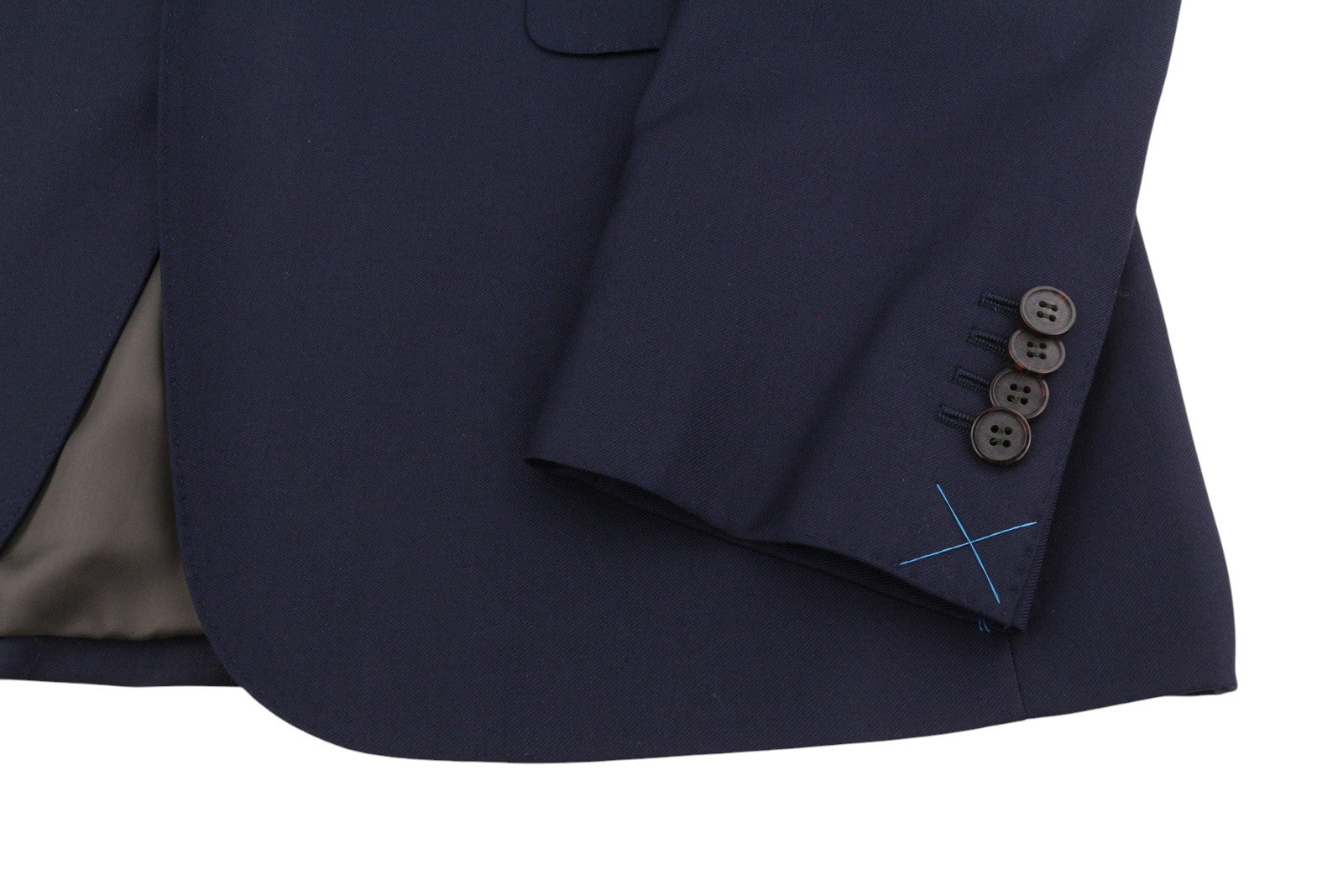 SUITSUPPLY Napoli Single Breasted Men Blazer UK38R Blue Pure Wool Notch Lapel