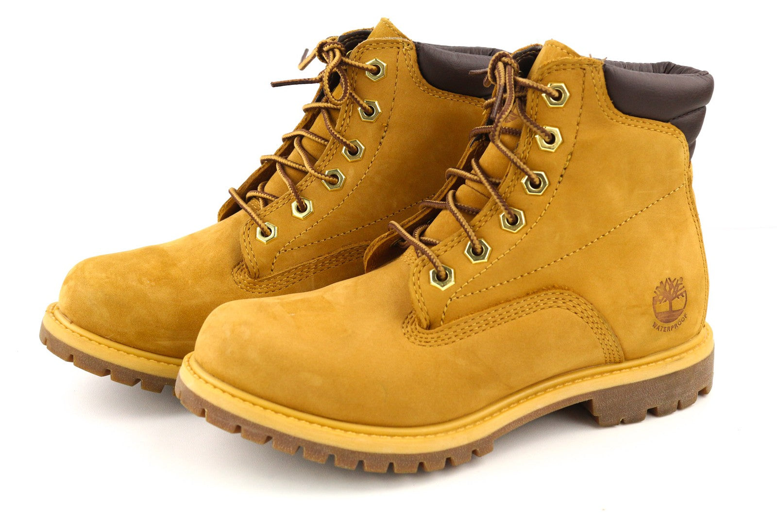 TIMBERLAND 8168R Women's UK4.5 EU37.5 Brown Leather Almond Toe Waterproof Boots