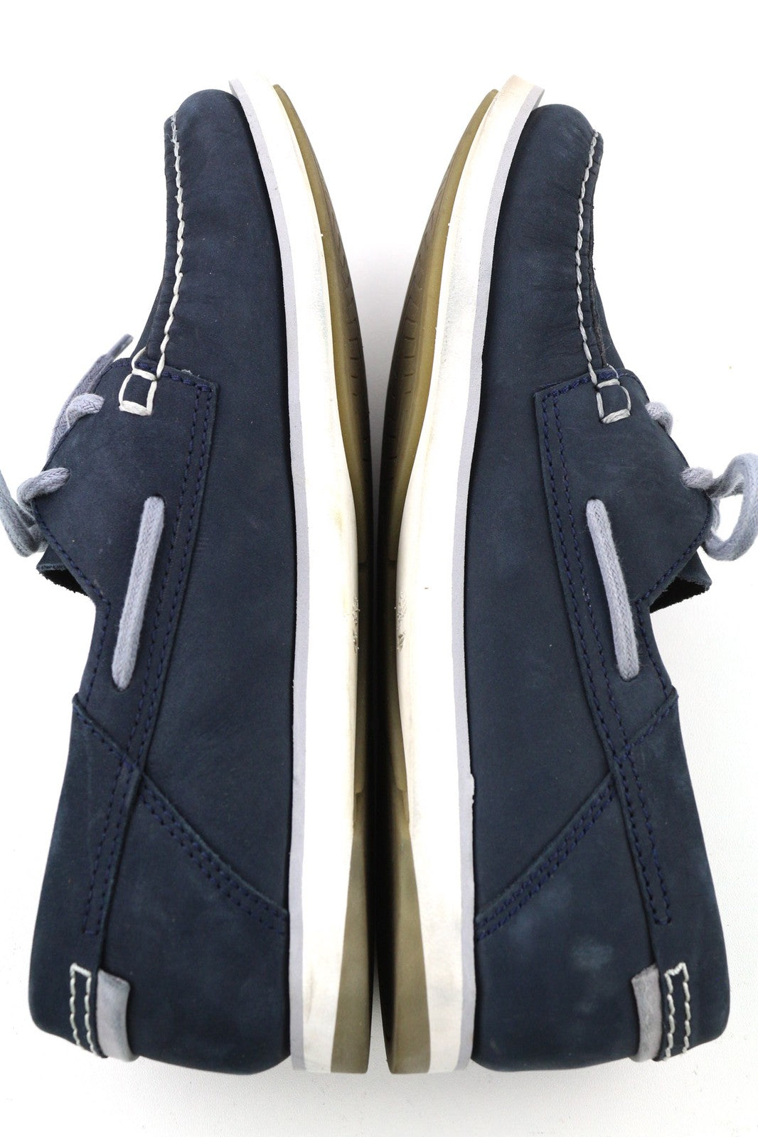 TIMBERLAND A416H Men's UK7 EU41 Blue Leather Slip On Loafer True Cloud Comfort