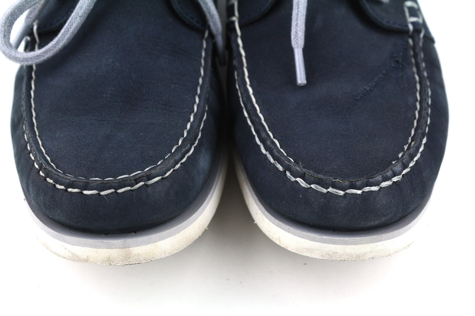 TIMBERLAND A416H Men's UK7 EU41 Blue Leather Slip On Loafer True Cloud Comfort