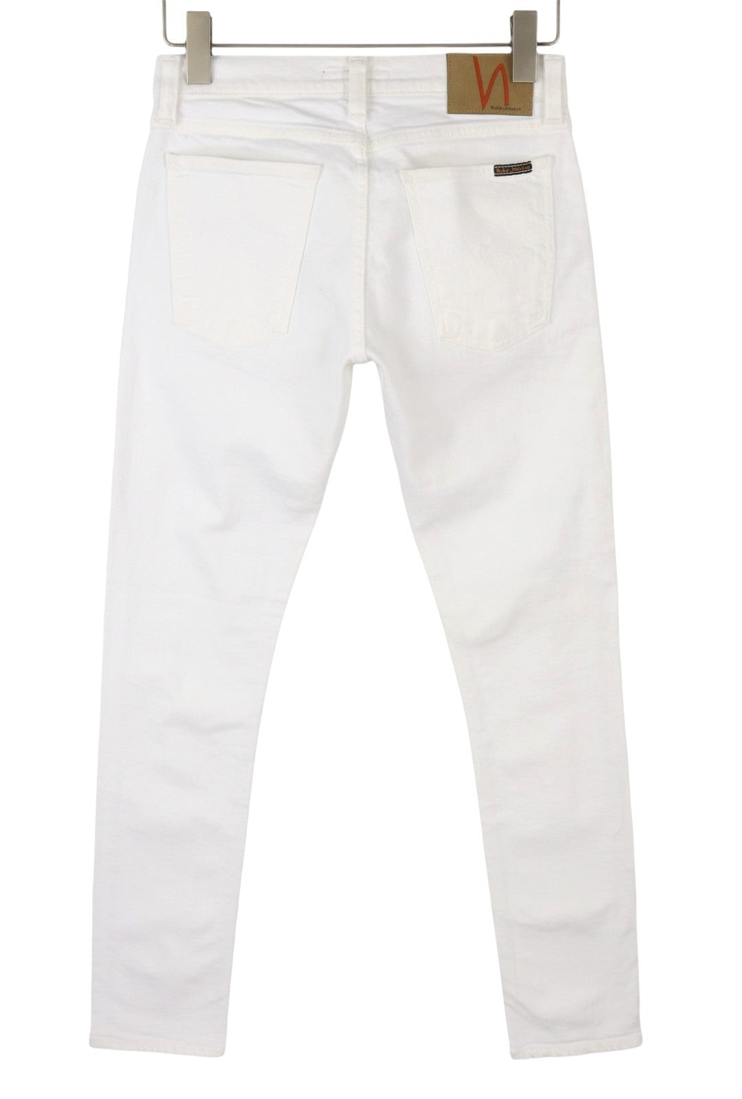 NUDIE JEANS Long John Blazing White Men Jeans W28/L32 Skinny Fit Organic Denim