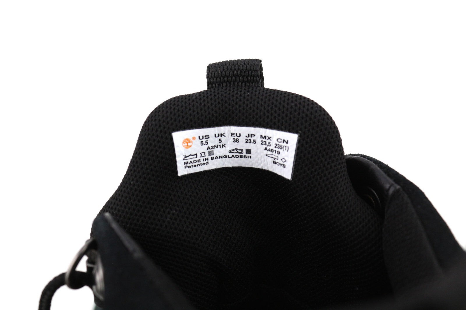 TIMBERLAND A2N1K berniukiški „Sensorflex Comfort“ aulinukai su logotipu, juodi, UK5, EU38. 