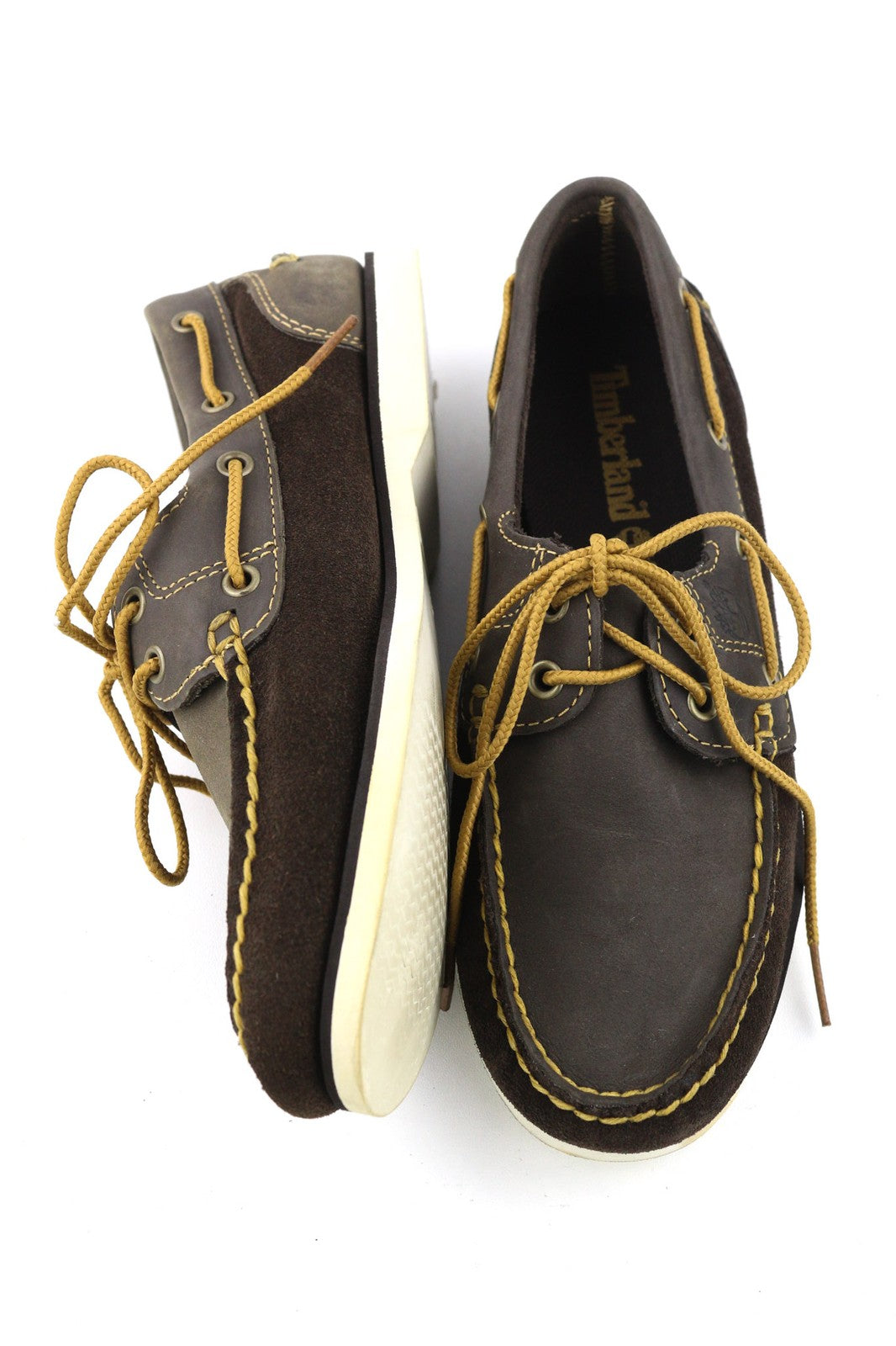 TIMBERLAND 26608 moteriški tamsiai rudi odiniai žemakulniai batai su raišteliais, dydis UK3.5 EU36 