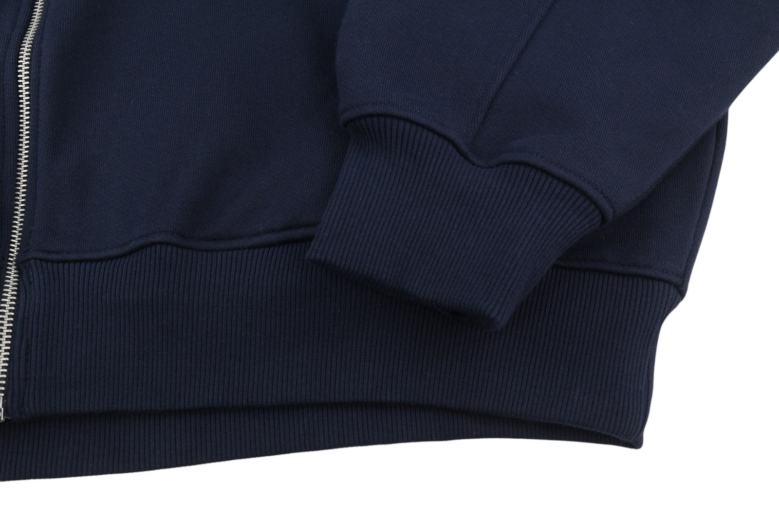 TOMMY HILFIGER vyriškas džemperis L dydžio, tamsiai mėlynas, su dideliu bomber kaklu ir logotipu, užtrauktuku. 