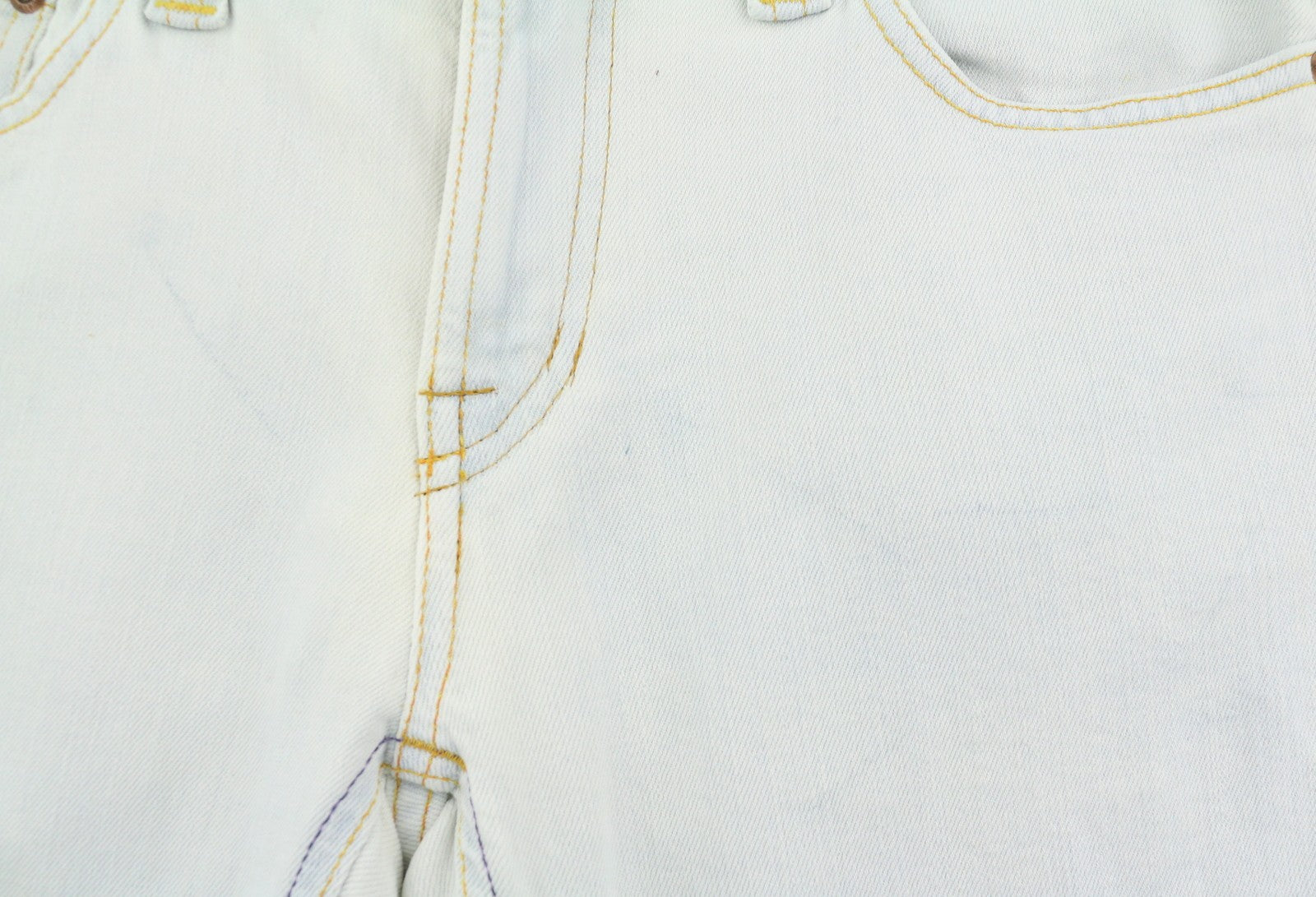 NUDIE JEANS Tube Kelly Org. Bleach White vyriški džinsai W29/L32 išblukinto aptempto kirpimo 